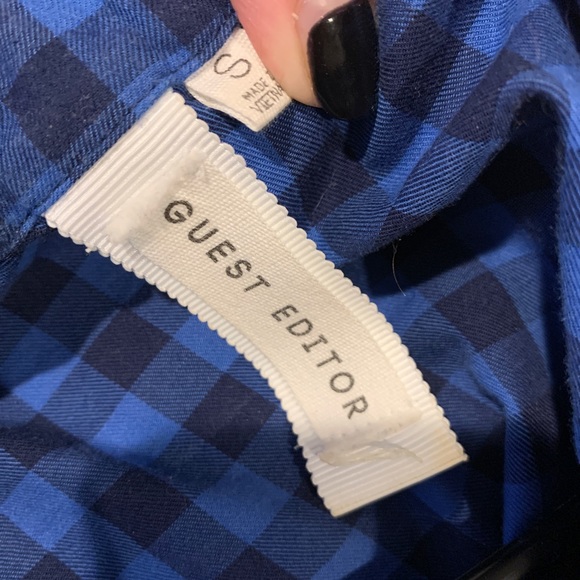 Anthropologie Beautiful Blue off-the-shoulder dress by Guest Editor brand - Picture 9 of 11